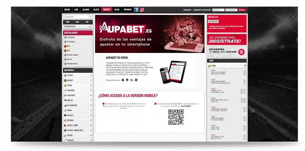 Experiencia móvil segura y flexible con Aupa Bet